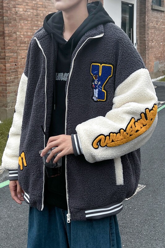 羊羔绒连帽外套男士棉衣310B-2-C01-P125控价158,男装棉衣,电商A113-2