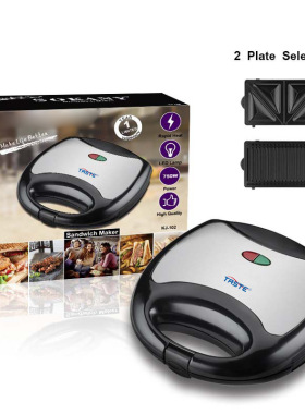 欧式家用帕尼尼三明治机烤面包机华夫机Sandwich maker toaster