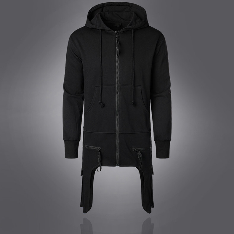 秋季男士机能风宽松外套暗黑系潮男连帽套头卫衣1812-Y428-P99，女装短外套，星座1812