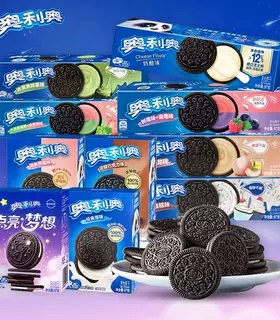 奥利奥夹心饼干草莓巧克力味97g盒装儿童休闲解馋零食网红小吃
