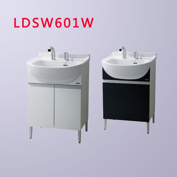 TOTO洁具 梳洗柜LDSW601W 浴室柜 陶瓷柜盆LDSW601K 白富美 卫浴