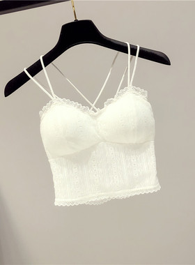 美背内衣无钢圈2025春夏新款裹胸抹胸式小背心打底吊带少女文胸女