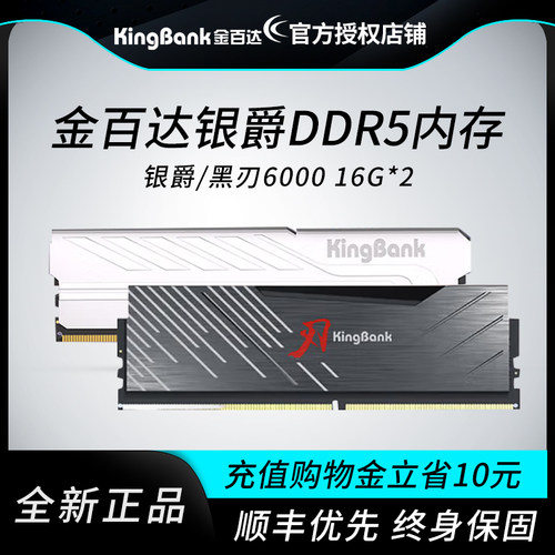 金百达银爵DDR5内存条