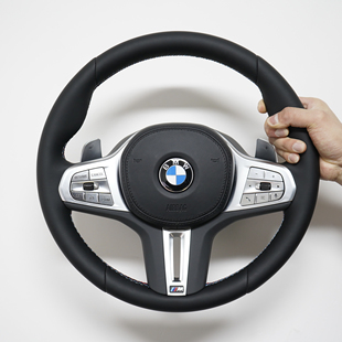 宝马碳纤维方向盘改装3系5系GTX1X4X6m3丁字裤方向盘老款改新