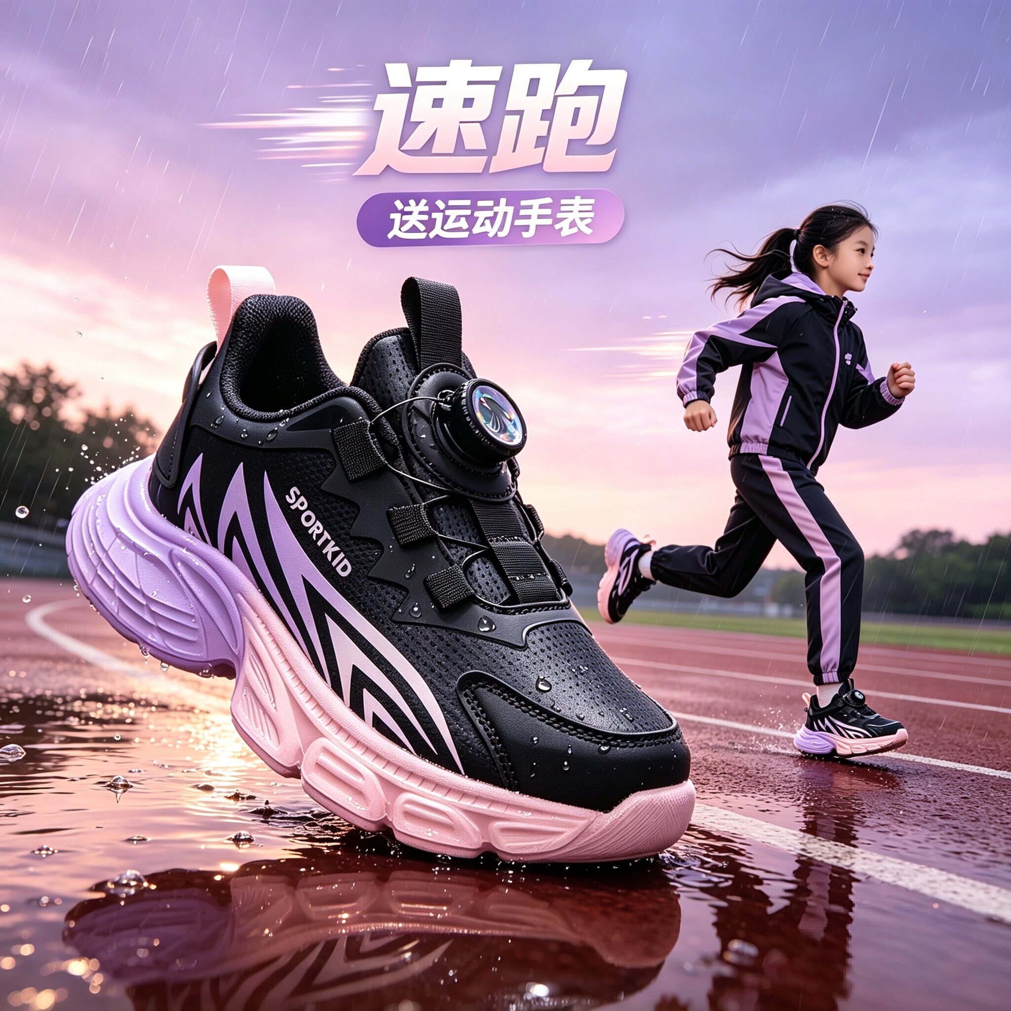 女童鞋子中大童2026年新款秋季女童运动鞋时尚潮鞋女生跑步鞋学生