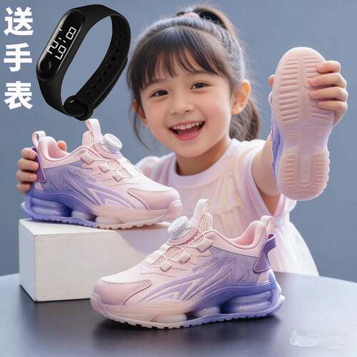 女童运动鞋2026年春单鞋透气网面