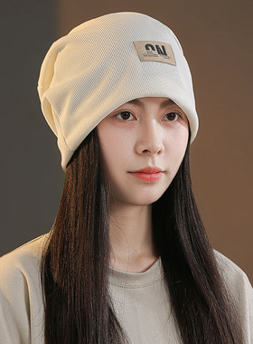 堆堆帽女秋冬季产后月子帽时尚百搭保暖针织毛线JJBHB7375-06.27