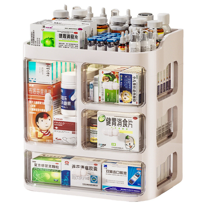 医药箱收纳盒家庭装多层防尘抽屉式药柜家用放常备药盒急救医疗箱,收纳整理,医药箱,淘宝优惠券,粉丝福利购,淘宝优惠卷