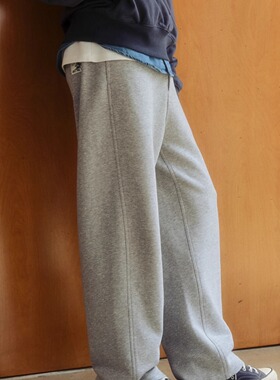 Uni Up 天丝棉混纺垂感休闲通勤抽绳卫裤