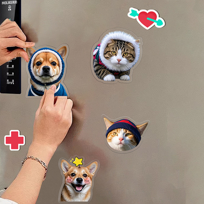 定制狗狗猫咪亚克力冰箱贴