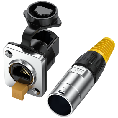 YT—RJ45防水航空头模块90~180度