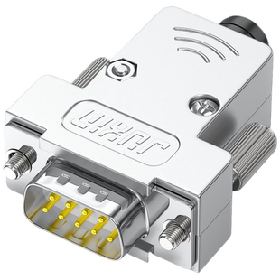 炬信DB9公头母头RS232/485插头9针串口头COM口9孔插座连接器迷你