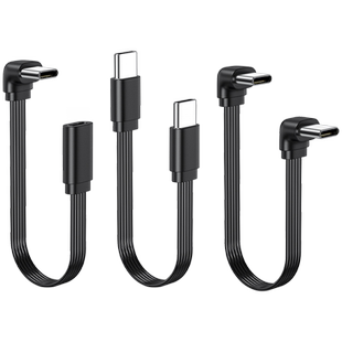 弯头双Type-C快充线 高柔USB C数据线typec延长线适用苹果16华为小米手机平板车机Carplay互联汽车投屏线