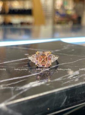 香港英国克拉阿斯切粉钻戒指现货