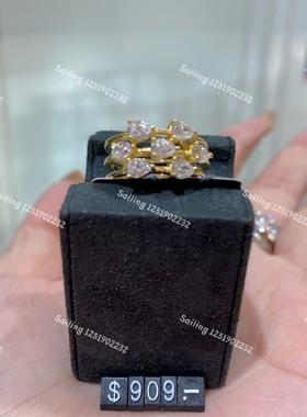 设计师戒指CARATLONDON人造宝石