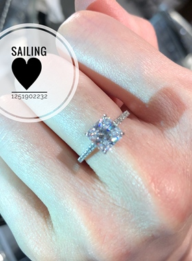 现货香港英国克拉白金钻石戒指