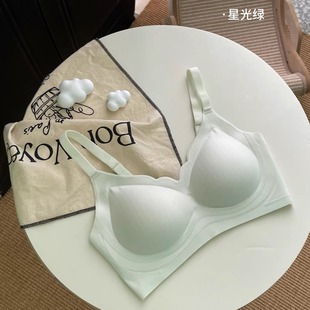 珠密琪710无钢圈无痕一片式 裸感中厚通杯文胸聚拢舒适无痕内衣617