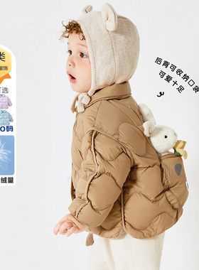 婴儿羽绒服男女童宝宝轻薄外套