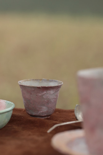 良子吕锡良柴烧盖碗茶杯陶瓷盖碗手工杯子景德镇