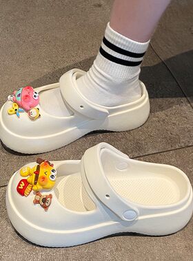 卡通海绵宝宝维尼小熊鞋花玛丽珍洞洞鞋DIY可拆卸鞋扣PVC软胶鞋花