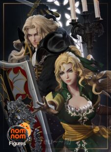恶魔城月下夜想曲阿鲁卡多新款模型未上色GK手办DIY涂色潮玩摆件