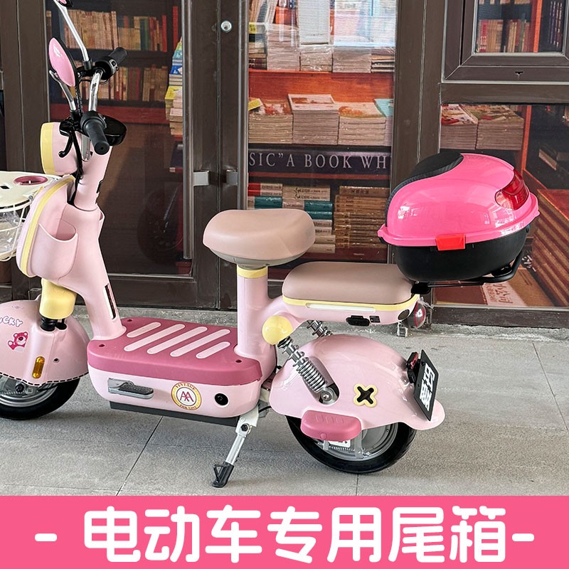 电动车尾箱后备箱爱玛雅迪台铃专用龟王尾箱大容量电瓶车靠背尾箱