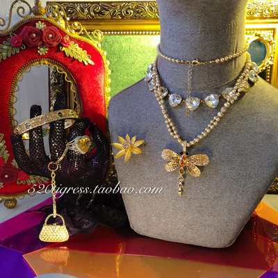 复古闪钻手镯珍珠项链双十一特价