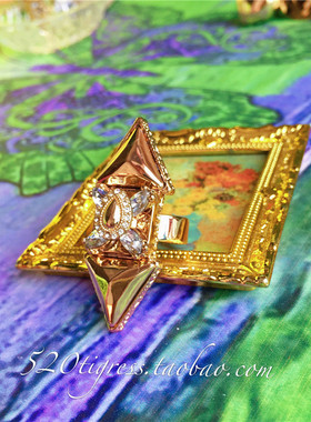 小众设计欧美风立体几何孤品戒指