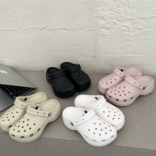 CROCS/卡骆驰 云朵洞洞鞋百搭女鞋运动户外沙滩凉鞋一脚蹬|206750