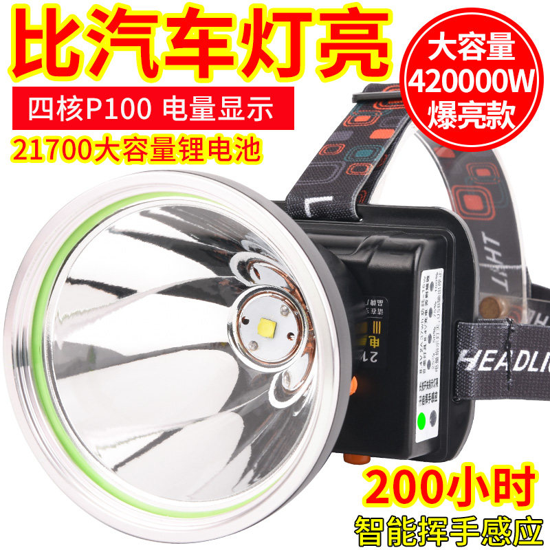 超长续航大功率进口p100头灯图片