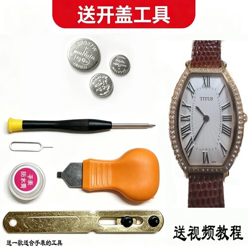适用TITUS铁达时手表06-2893/3053/2637瑞士1760原装2923电池2677
