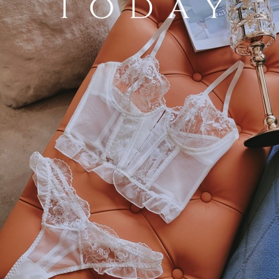 束腰胸衣文胸性感纯欲蕾丝