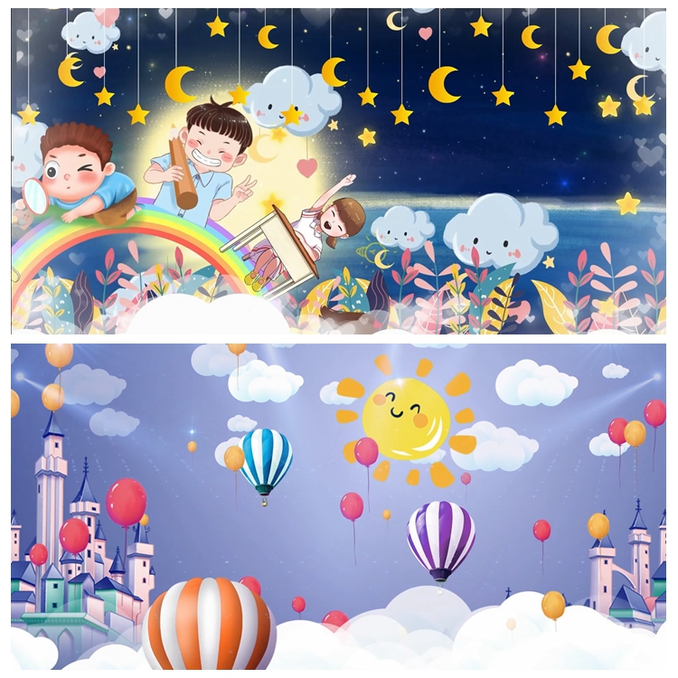 S3552 勇气大爆炸 一起跳舞吧 卡通儿童 大屏舞美背景视频素材