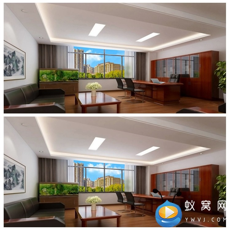 s4597 领导 办公室 小品 情景剧 节目led大屏 视频素材