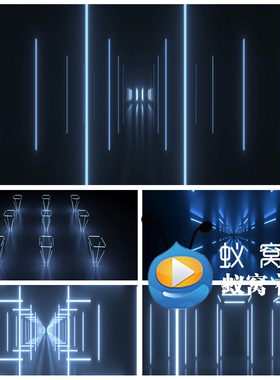 S6050动感酒吧激光 灯光秀 街舞演出舞蹈开场LED大屏背景视频素材