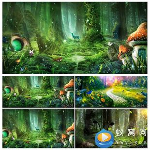 S3016 童话世界 少儿节目晚会舞台舞美LED动态背景视频素材