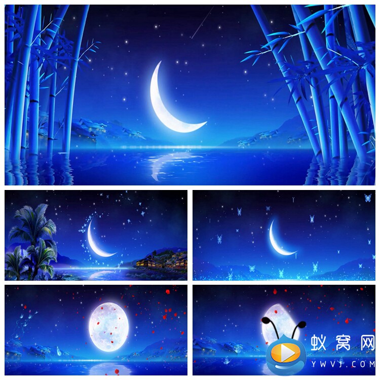 s2550 喊月亮 彝族舞蹈 晚会led节目大屏舞美背景视频素材