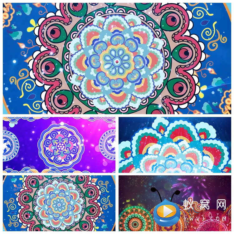 S5552《童年叮叮当》苗族民族舞蹈 节目晚会LED大屏背景视频素材