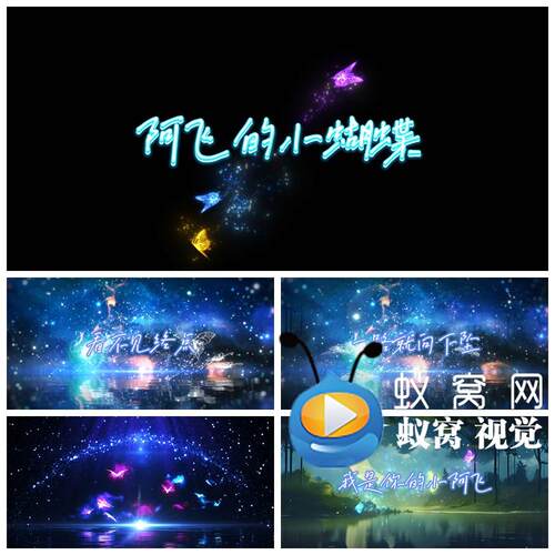S5930《阿飞的小蝴蝶》伴奏+字幕  歌曲MV LED大屏背景视频素材