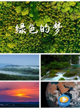 S4223《绿色的梦》 环保诗歌朗诵演讲 大屏LED 环境背景视频素材