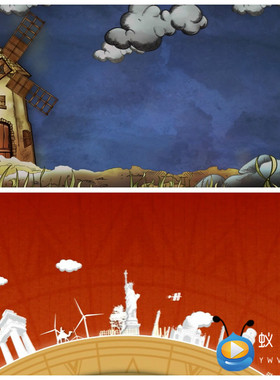 S3347 牛仔很忙 歌曲MV晚会LED节目大屏舞美背景视频素材