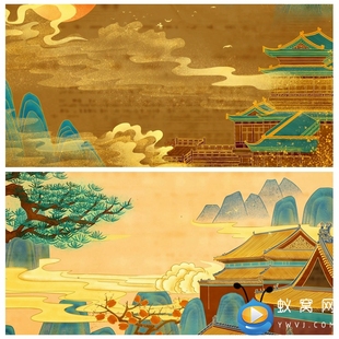 S4471《汉风丽影》舞蹈 音乐 LED节目舞蹈舞美背景动态视频素材