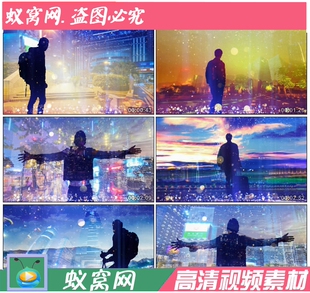 S653 我的未来不是梦配乐成品 晚会舞台LED高清动态背景视频素材