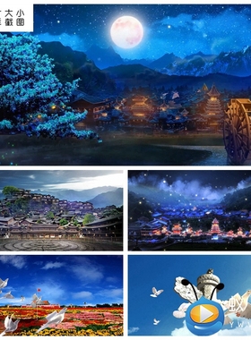 S5206《铃哟灵》民族 舞蹈 舞美 晚会演出LED大屏背景视频素材