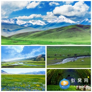 S4775 蒙古草原演出舞美LED大屏背景视频素材 额尔古纳河 舞蹈