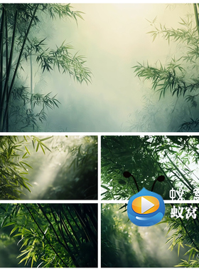 S6370迷雾意境竹林 节目晚会LED大屏背景视频素材