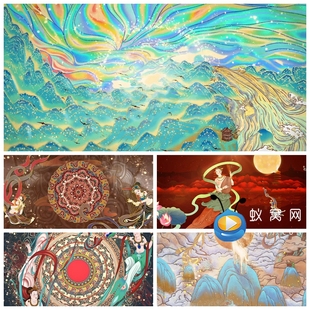 S5824《引幻妙音》少儿独舞 舞蹈 舞美 节目LED大屏背景视频素材