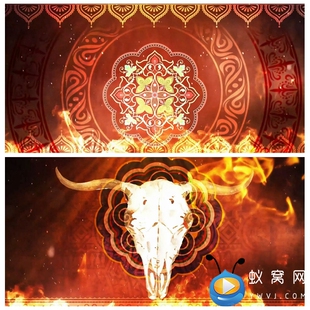 S5092《江三木洛》佤族舞蹈 晚会 傩戏LED大屏 舞美背景视频素材