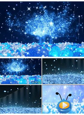 S3201《那时花开》 少儿节目晚会舞台舞美LED动态背景视频素材