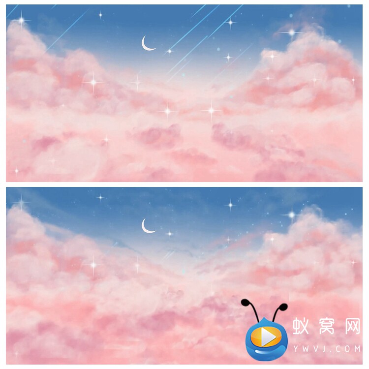 s4141 唯美梦境 仙境 云层云彩 背景视频素材